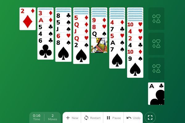 Yukon Solitaire 🕹️ 🃏 | Gioco per browser di carte rompicapo - Immagine 3