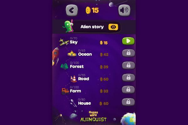 Alien Quest 🕹️ 🏖️ | Jogo de navegador casual - Imagem 1