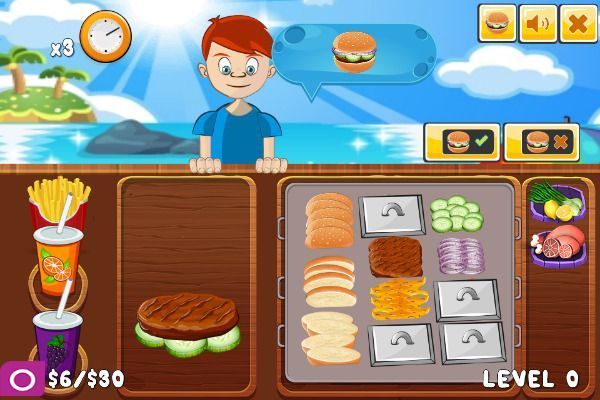 Beach Burger 🕹️ 🏖️ | Free Skill Casual Browser Game - Image 3