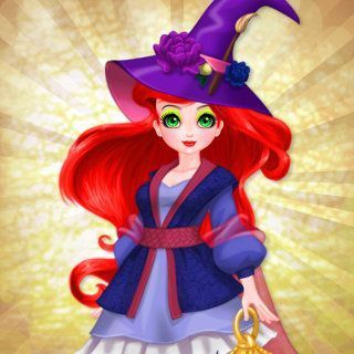 Play Cute Witch Princess  🕹️ 🏖️