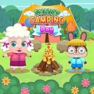Play Funny Camping Day  🕹️ 🏖️
