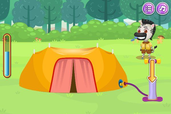 Funny Camping Day 🕹️ 🏖️ | Jogo de navegador arcade casual - Imagem 3