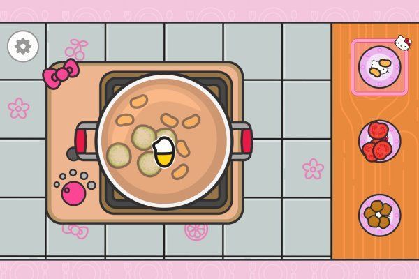 Hello Kitty And Friends Xmas Dinner 🕹️ 🏖️ | Free Puzzle Casual Browser Game - Image 2
