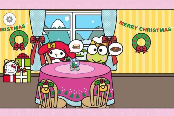 Hello Kitty And Friends Xmas Dinner 🕹️ 🏖️ | Juego de navegador rompecabezas casual - Imagen 3