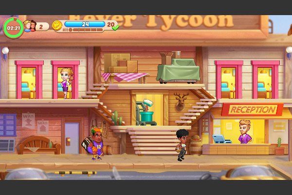 Hotel Fever Tycoon 🕹️ 🏖️ | Juego de navegador de estrategia casual - Imagen 1