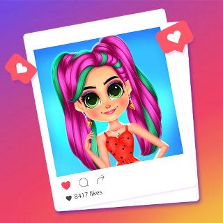 Spielen sie Insta Girls Fruity Fashion  🕹️ 🏖️