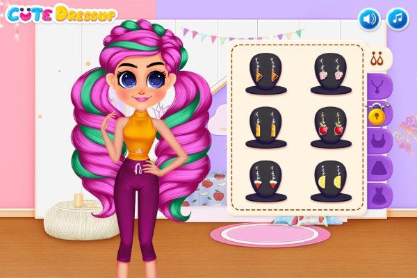 Insta Girls Fruity Fashion 🕹️ 🏖️ | Jogo de navegador arcade casual - Imagem 2