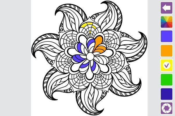 Mandala Coloring Book 🕹️ 🏖️ | Jeu de navigateur casual - Image 2