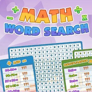 Play Math Word Search  🕹️ 🏖️