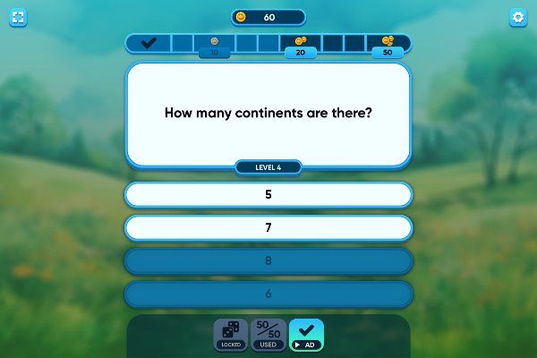 Quizmania Trivia Game 🕹️ 🏖️ | Jogo de navegador de quebra-cabeças casual - Imagem 3