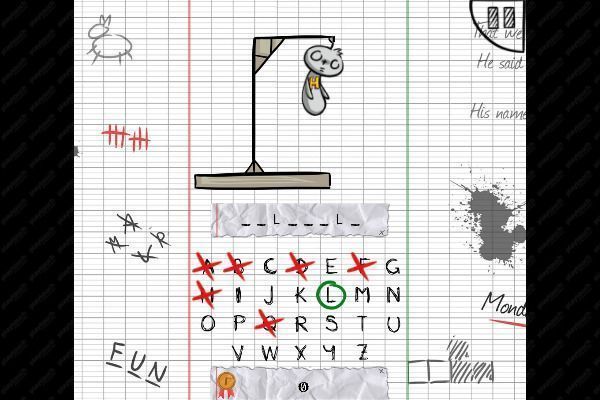 The Hangman Game Scrawl 🕹️ 🏖️ | Juego de navegador de lógica casual - Imagen 2