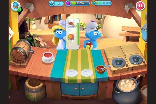 The Smurfs Cooking 🕹️ 🏖️ | Free Arcade Casual Browser Game - Image 1