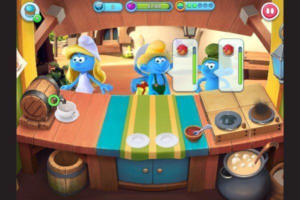 The Smurfs Cooking 🕹️ 🏖️ | Free Arcade Casual Browser Game - Image 2