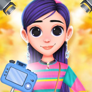 Play Violet Fall Fashion Shoot  🕹️ 🏖️