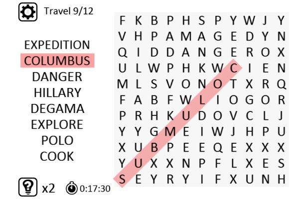 Word Search Classic 🕹️ 🏖️ | Jogo de navegador casual de habilidade - Imagem 1