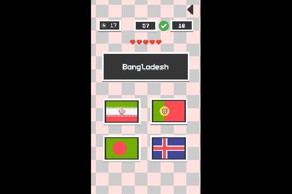 World Flags Quiz 🕹️ 🏖️ | Jeu de navigateur de puzzle casual - Image 3