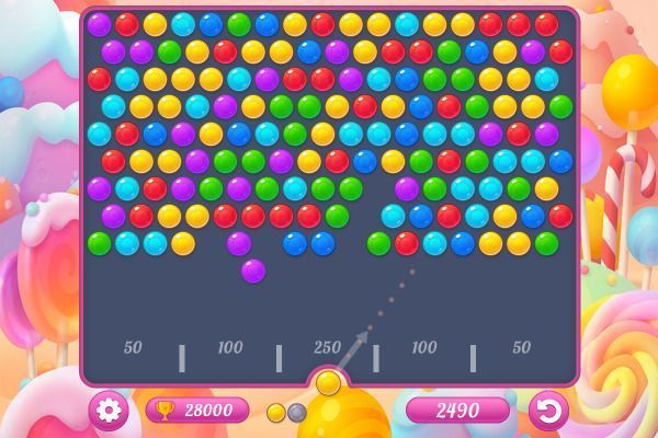 Bubble Shooter Candy 2 🕹️ 🍬 | Jogo de navegador de quebra-cabeças match-3 - Imagem 1