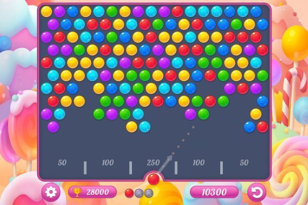 Bubble Shooter Candy 2 🕹️ 🍬 | Puzzle Match-3 Kostenloses Browserspiel - Bild 2