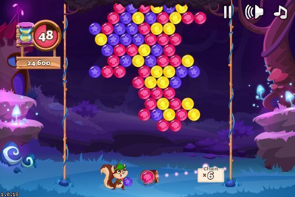 Bubble Woods 🕹️ 🍬 | Puzzle Match-3 Kostenloses Browserspiel - Bild 1