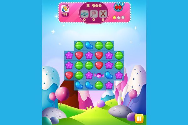Candy Burst 🕹️ 🍬 | Jogo de navegador de quebra-cabeças match-3 - Imagem 1