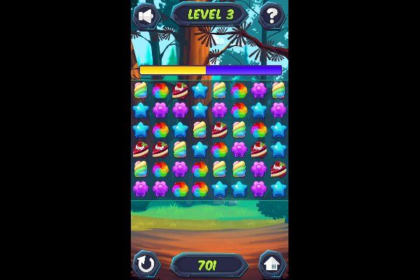 Candy Forest 🕹️ 🍬 | Puzzle Match-3 Kostenloses Browserspiel - Bild 3