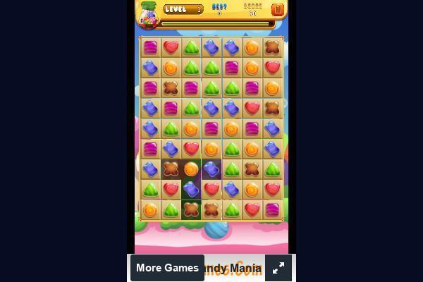 Candy Mania 🕹️ 🍬 | Puzzle Match-3 Kostenloses Browserspiel - Bild 2