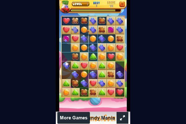 Candy Mania 🕹️ 🍬 | Juego de navegador rompecabezas match-3 - Imagen 3