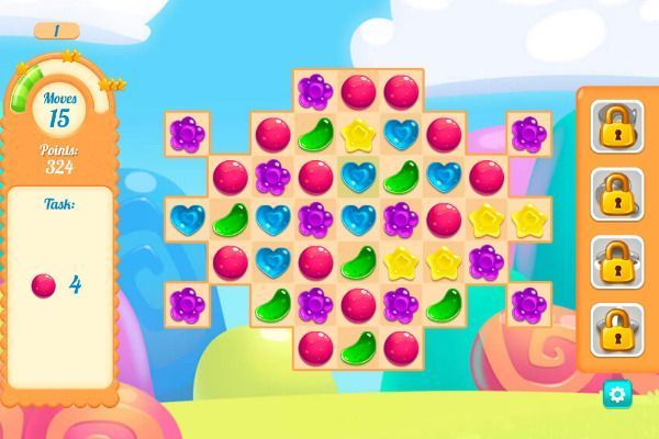 Candy Rain 7 🕹️ 🍬 | Jogo de navegador de quebra-cabeças match-3 - Imagem 1