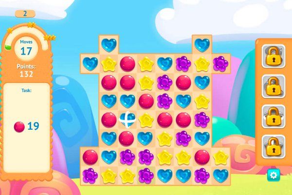 Candy Rain 8 🕹️ 🍬 | Gioco per browser rompicapo match-3 - Immagine 2