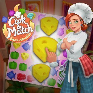Jouer au Cook and Match: Sara's Adventure  🕹️ 🍬