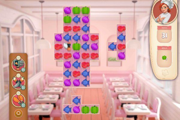 Cook and Match: Sara's Adventure 🕹️ 🍬 | Jeu de navigateur de puzzle match-3 - Image 2