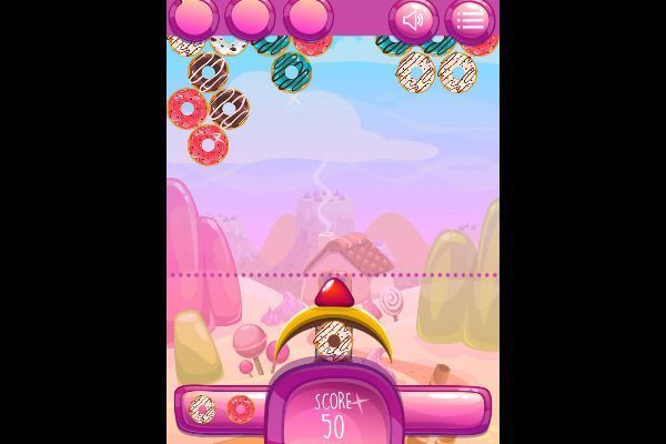 Donut Shooter 🕹️ 🍬 | Free Puzzle Match-3 Browser Game - Image 2