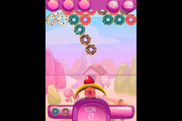 Donut Shooter 🕹️ 🍬 | Gioco per browser rompicapo match-3 - Immagine 3