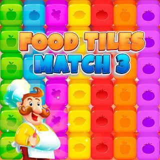 Spielen sie Food Tiles Match 3  🕹️ 🍬