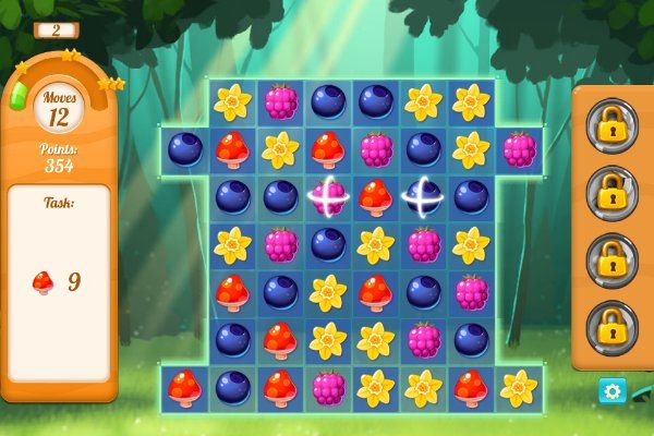 Forest Match 2 🕹️ 🍬 | Puzzle Match-3 Kostenloses Browserspiel - Bild 2