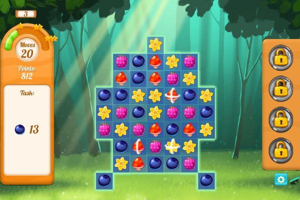 Forest Match 2 🕹️ 🍬 | Puzzle Match-3 Kostenloses Browserspiel - Bild 3