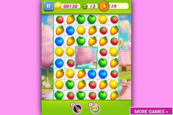 Fruit Swipe Mania 🕹️ 🍬 | Puzzle Match-3 Kostenloses Browserspiel - Bild 3