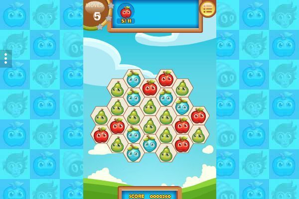 Fruita Swipe 2 🕹️ 🍬 | Free Puzzle Match-3 Browser Game - Image 2