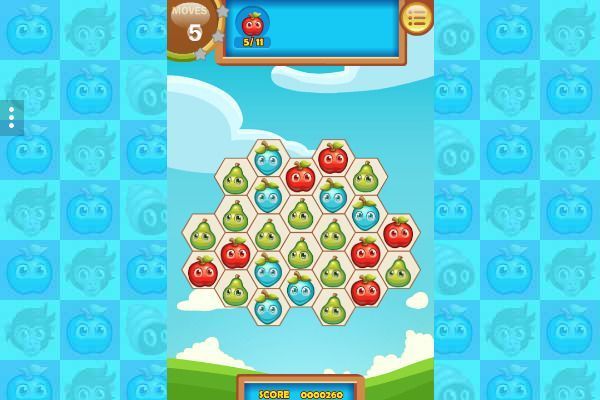 Fruita Swipe 2 🕹️ 🍬 | Gioco per browser rompicapo match-3 - Immagine 2