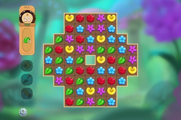 Garden Bloom 🕹️ 🍬 | Free Puzzle Match-3 Browser Game - Image 3