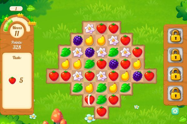 Garden Tales 3 🕹️ 🍬 | Free Puzzle Match-3 Browser Game - Image 1