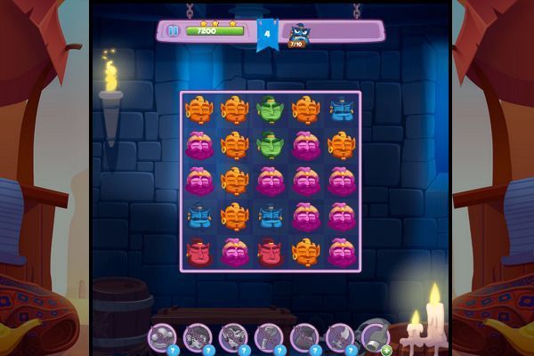 Genie Quest 🕹️ 🍬 | Jeu de navigateur de puzzle match-3 - Image 2