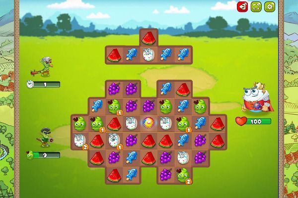 Heroes of Match 3 🕹️ 🍬 | Free Puzzle Match-3 Browser Game - Image 3