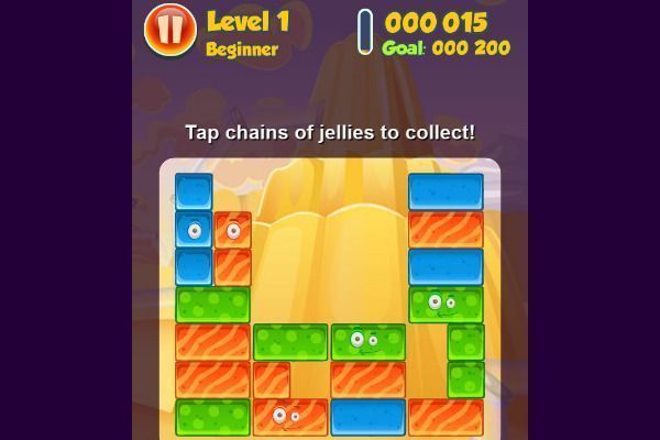 Jelly Collapse 🕹️ 🍬 | Puzzle Match-3 Kostenloses Browserspiel - Bild 1