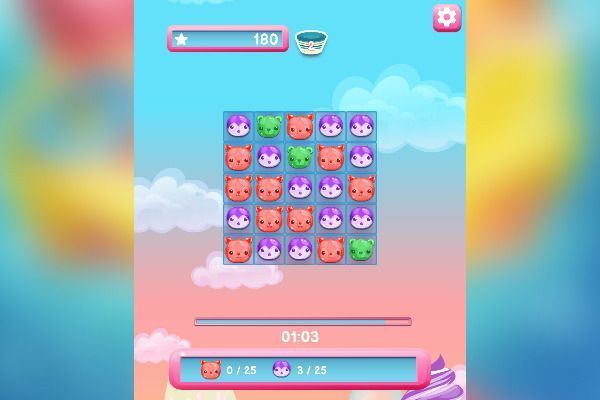 Jelly Island 🕹️ 🍬 | Puzzle Match-3 Kostenloses Browserspiel - Bild 2