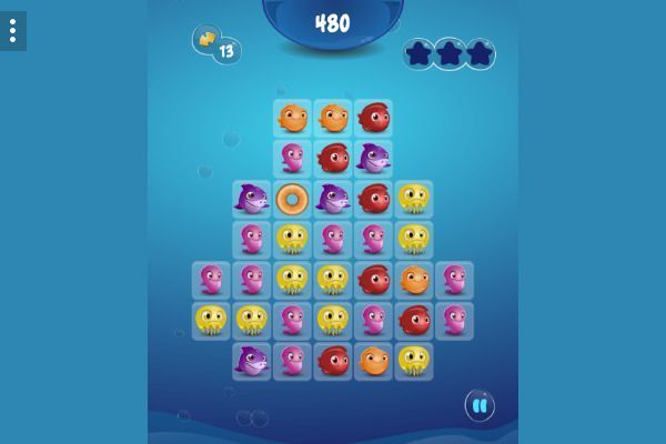 Jewel Aquarium 🕹️ 🍬 | Puzzle Match-3 Kostenloses Browserspiel - Bild 2