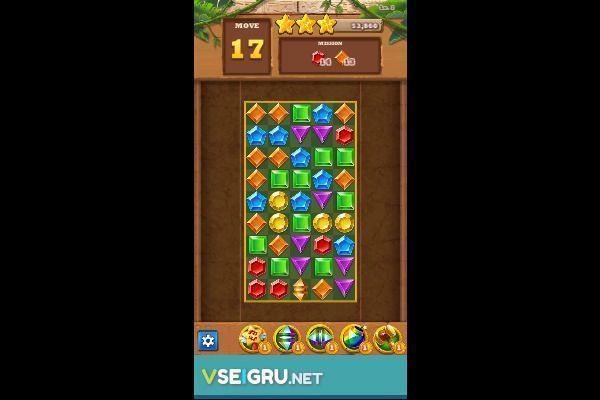 Jewel Jungle 🕹️ 🍬 | Jogo de navegador de quebra-cabeças match-3 - Imagem 3