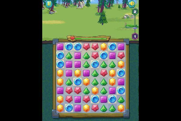 Jewel Monsters 🕹️ 🍬 | Jogo de navegador de quebra-cabeças match-3 - Imagem 1
