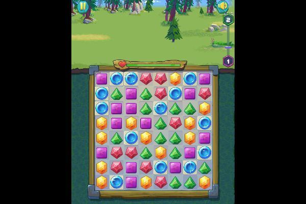 Jewel Monsters 🕹️ 🍬 | Juego de navegador rompecabezas match-3 - Imagen 1