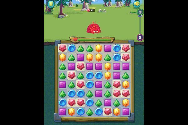Jewel Monsters 🕹️ 🍬 | Puzzle Match-3 Kostenloses Browserspiel - Bild 3